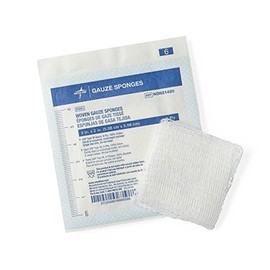 Medline Woven Gauze Sponges, Sterile, 8-Ply, 2 x 2 Inches, Case of 3000