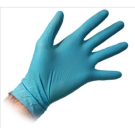 Science Purchase 100 Count SIZE MEDIUM Powder-Free Nitrile Gloves, 5 Mil, Food Grade, Disposable (Blue Color)