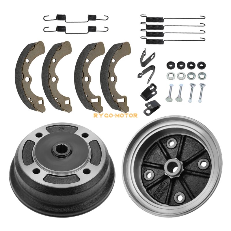 M MATI Rear Brake Drums & Brake Shoes For Kawasaki