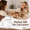2pcs Cat Fur Keepsake Fridge Magnets, Clear Cute Cat Hair
