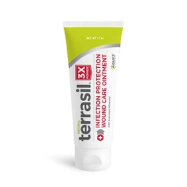 terrasil Wound Care 3X Healing Ointment, Infection Protection for Bed Sores, Pressure Sores, Skin Ulcers, Wounds, Burns, Blisters, First Aid (1.7oz)