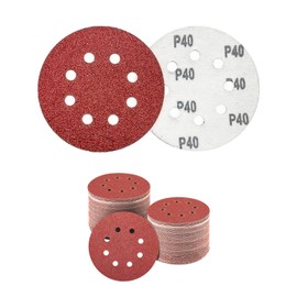 Sanding Discs Polishing Sandpaper Abrasive Wheel Sanding Pad Sander Sheet Attachment for Electric Random Orbital Sander 5in 40 Grit Coarse for Wall Metal Wood