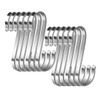 12 Pack S Hooks Stainless Steel S Shaped Hooks Heavy