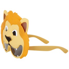 Sun-Staches Costume Sunglasses Animal Lion Party Favors UV400 Multi-colored, 8"