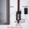 VINCA IP54 Grade Digital Caliper, DCLA-1205 12 Inch/300mm, Inch/Millimeter/Fraction Conversion,