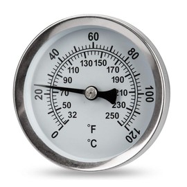 magnetic surface pipe dial thermometer - ideal for radiators