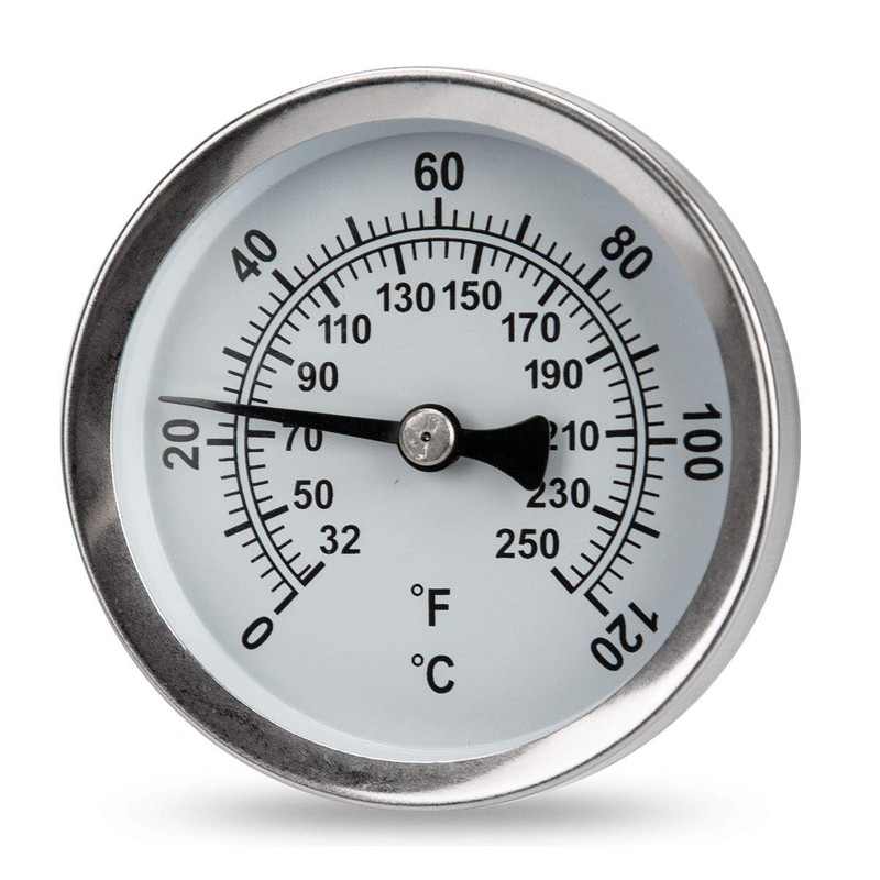 magnetic surface pipe dial thermometer - ideal for radiators