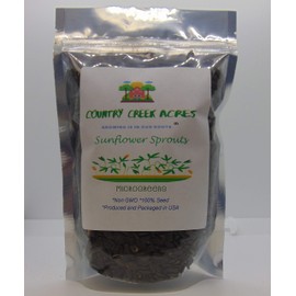 Sunflower Sprouting Seed, Non GMO - 5 Lbs - Country Creek Acre Brand - Sunflower Seed for Sprouts, Garden Planting, Cooking, Soup, Emergency Food Storage, Gardening, Juicing, Cover Crop