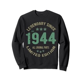 81 Years Old Bday Legend Since 1944 - Vintage 81st Birthday Sweatshirt
