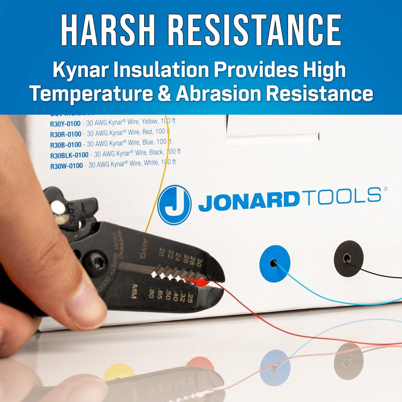 Jonard Tools R30-5100 Solid Kynar® Wire & Dispenser Box, 5