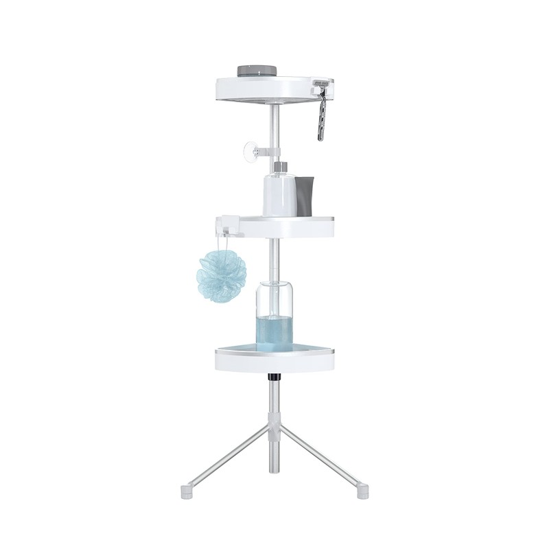 Better Living HiRise 3 Standing Shower Caddy, Adjustable 3 Large