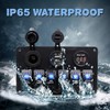 Riloer 6 Gang Rocker Switch Panel Switch Panel Waterproof Light