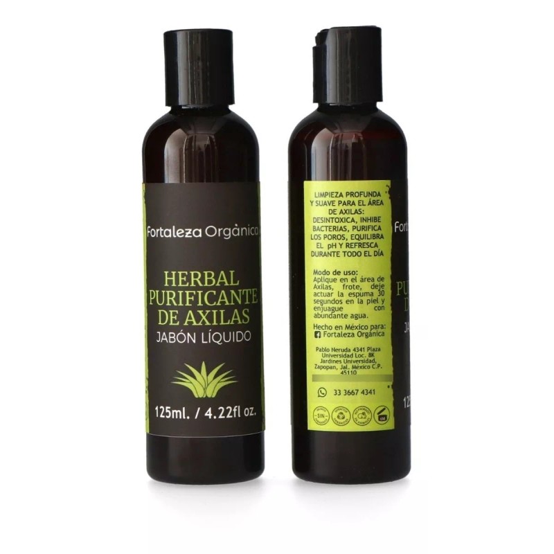 Fortaleza Orgánica/Blen Kit Desodorante Y Jabón Purif.axilas-elimina El Mal Olor