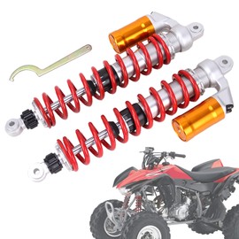 OUMURS Pair Adjustable 410mm Air Shock Absorber Compatible with Honda Sportrax TRX400EX TRX 400 EX 1999-2008; TRX450ER TRX 450 ER 2006-2014; TRX450R TRX 450 R 2006-2012 ATV Front Shock