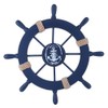 Rienar Nautical Ship Steering Wheel - 11" Diameter Wooden Beach