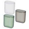 KOMBIUDA 3Pcs Small Plastic Storage Boxes with Lid Organizer for
