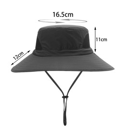 HUKUMA Sun Hat Men, Sun Protection Head Women, Outdoor Safari Hat, Summer Hat, Fishing Hat, Men, Outdoor Summer Hiking Hat, UV, Foldable Fishing Hat, Wide Brim Camping Hat, Boonie Hat for Camping and