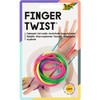 folia 33177 Finger Twist Thread Game, in Trendy Rainbow Look,