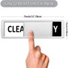 Clean Dirty Sign, Non-Scratching/Super Strong Soft with Double-Sided Adhesives/Easy to