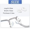 5 Pairs Silicone Screw-in Nose Pads, Soft Anti-Slip Eyeglass Nose