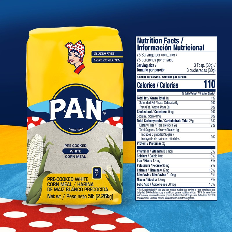 P.A.N. White Corn Meal – Pre-cooked Gluten Free and Kosher