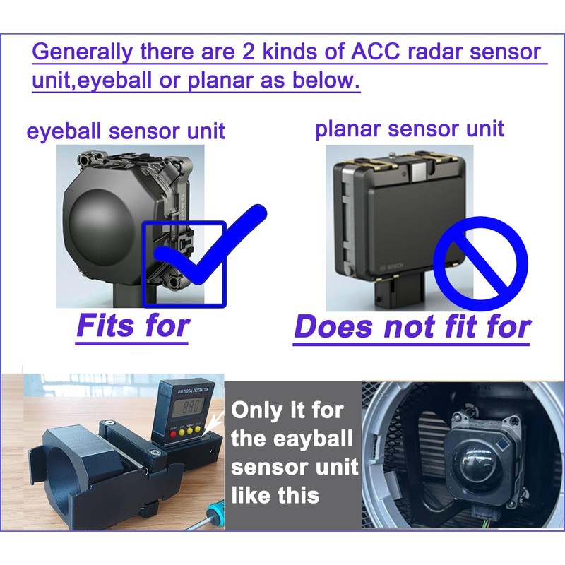 ADAS Calibration Dynamic ACC Positioning Tool for Eyeball Unit, Angle