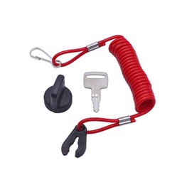 731 Ignition Key & Key Cap 703-82577-00-00 with Engine Stop Lanyard 682-82556-00-00,Replacement Ignition Key 90890-56007-00 Compatible with Yamaha Marine Outboard 700 Series