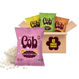 Cob Variety Pack Popped Sorghum 12-pack (1 oz. bags) | Corn-Free Popcorn Alternative | Seed Oil Free | Non-GMO, Gluten-Free, Vegan & Kosher | Toddler-Friendly | Allergy-Friendly | 3 of Each Flavor