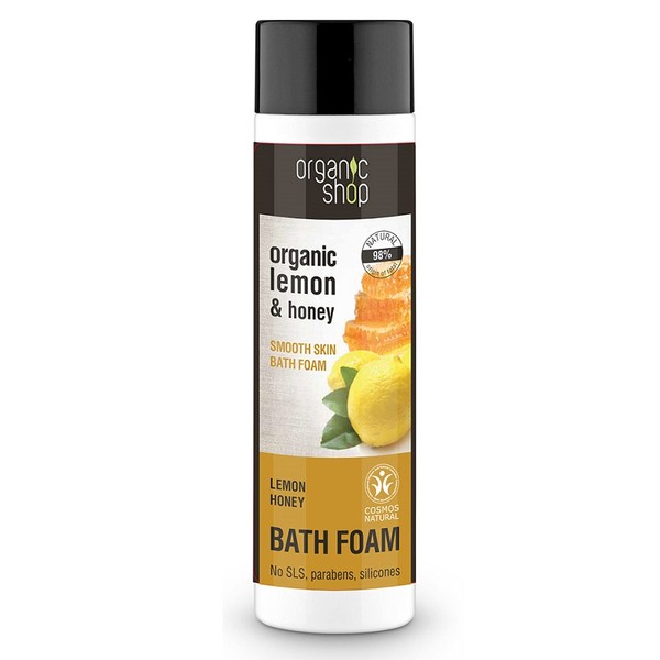 Natura Siberica Organic Shop Lemon & Honey Smooth Skin Bath Foam 500ml