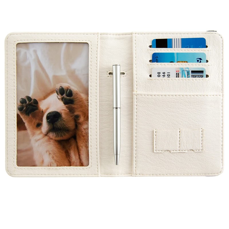 Passport Holder Cover,Travel Wallet RFID Blocking,Cute Passport Case with Credit