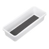 Copco Basics Drawer Organizer, 9.81 x 3.81 x 2.1-Inches, White/Charcoal