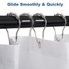 Final Friday 12 Shower Curtain Hooks Rust Proof, Bathroom Set
