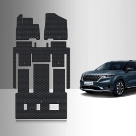 TOUGHPRO Floor Mats Accessories 1st + 2nd + 3rd Row Compatible with KIA Carnival 7 Seater All Weather Heavy Duty Black Rubber 2022 2023 2024 2025 2026