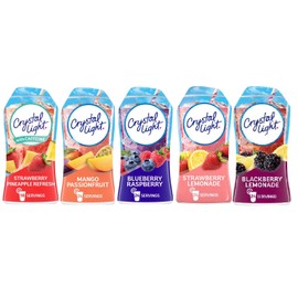 Crystal Light Liquid Water Enhancer Variety 5 each 1.62 fl oz bottles (5 Assorted Flavors)