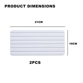 Oiieco 2 Pcs Stone Drying Mat Kitchen, Diatomite Stone Dish Drying Mat,Anti Slip Fast Drying Soap Tray,Water Absorbent Stone Tray Set for Modern Home Kitchen Countertops or Bathrooms