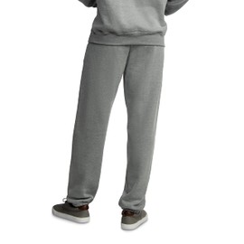 Fruit Of The Loom Mens Eversoft Fleece Elastic Bottom With Pockets, Relaxed Fit, Moisture Wicking, Breathable Sweatpants, Grey Heather, X-Large US