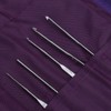 Steel Straight Circular Knitting Needles Crochet Hook Weave Tool Set