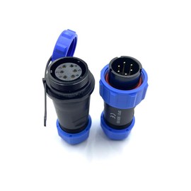 Connector Plug Aviation Plug SP21 6-Pin IP68 6 Pin Solderless Aviation Plug Waterproof and Dustproof Aviation Plug for Outdoor Lamps Uses 500V 25A (12AWG Cable Screw Crimp)