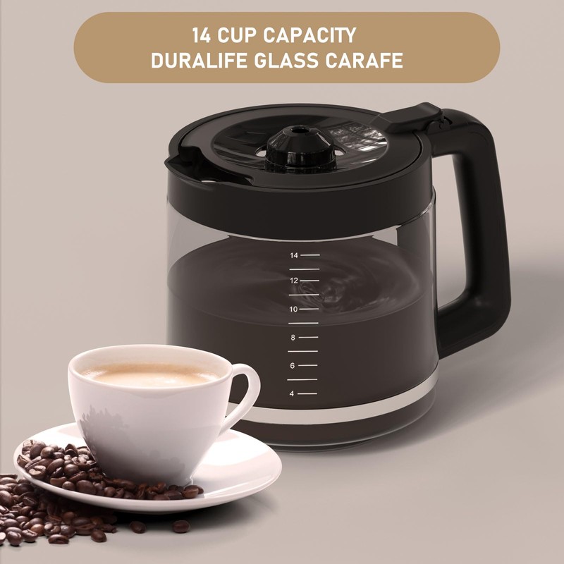 14-Cup DCM201 Coffee Maker Carafe Coffee Pot Replacement Compatible with