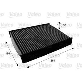 VALEO 715672 Filter Cabin Air Protect Pollen Filter with Activated Carbon Protection Against Pollen, Dust, Bacteria, Gases and Unpleasant Odours