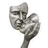Lifestyle & More Exclusive Decorative Bust Sculpture Couple Ceramic Black/Silver