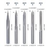 HUHAO 5pcs V Router Bits 20-90 Degree Engraving Bits 1/8