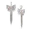 Bow Fringe Chandelier Earrings,MULTI,374192RHO966