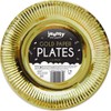 Jaunty Partyware 15 Gold Round Paper Plates (Diameter 9")