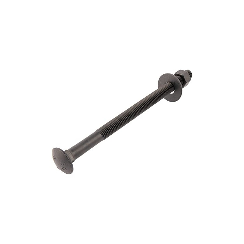 3/8 x 8 (25 Pack) Black Carriage Bolt Kit, Ceramic