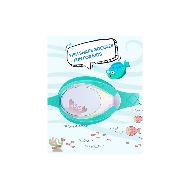 OutdoorMaster Kids Swim Goggles 2 Pack - Quick Adjustable Strap