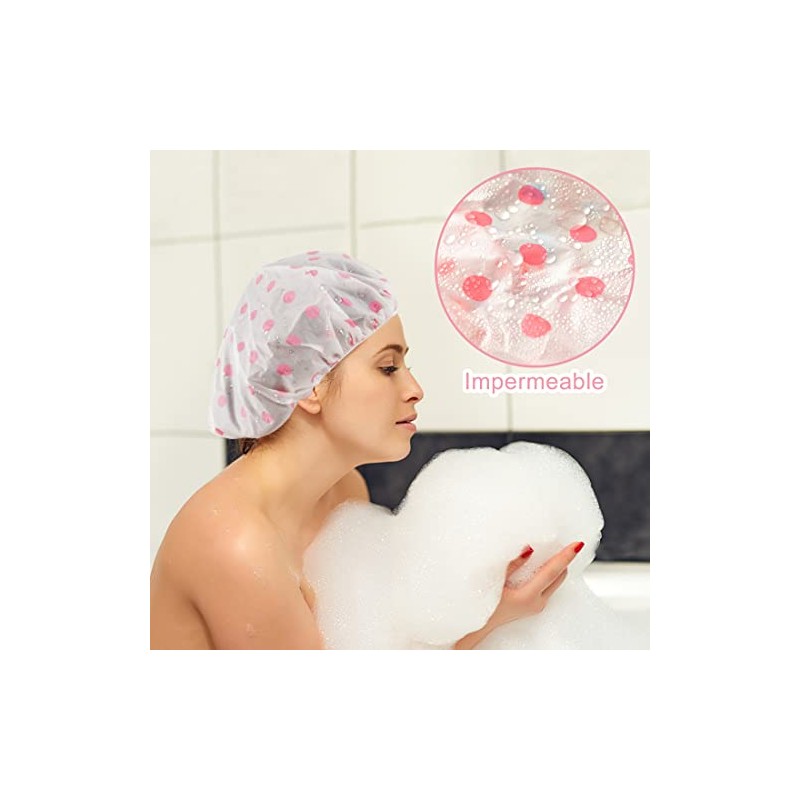 3 Piezas Gorros De Baño Impermeable Para Mujer Para El