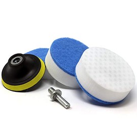 Esponjas mágicas de limpieza perforadas | almohadillas para orejas de limpieza de melamina de alta densidad con accesorio de taladro para el baño, cocina, pisos, zócalos, lechada,