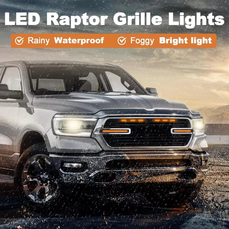 Sidi 6pcs LED Grill Lights for 2019-2024 Ram 1500/2500 Front
