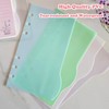 DY.2ten 16 Sheets/4 Sets Folder Dividers A6 6 Holes Plastic